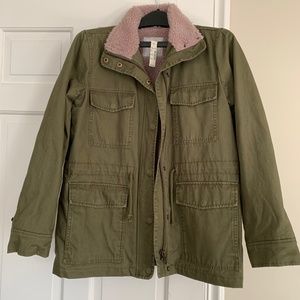 NWT Madewell Sherpa Trimmed Surplus Jacket